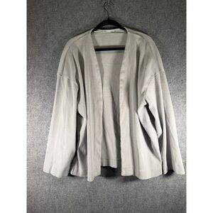 Zara Light Gray Open Cardigan